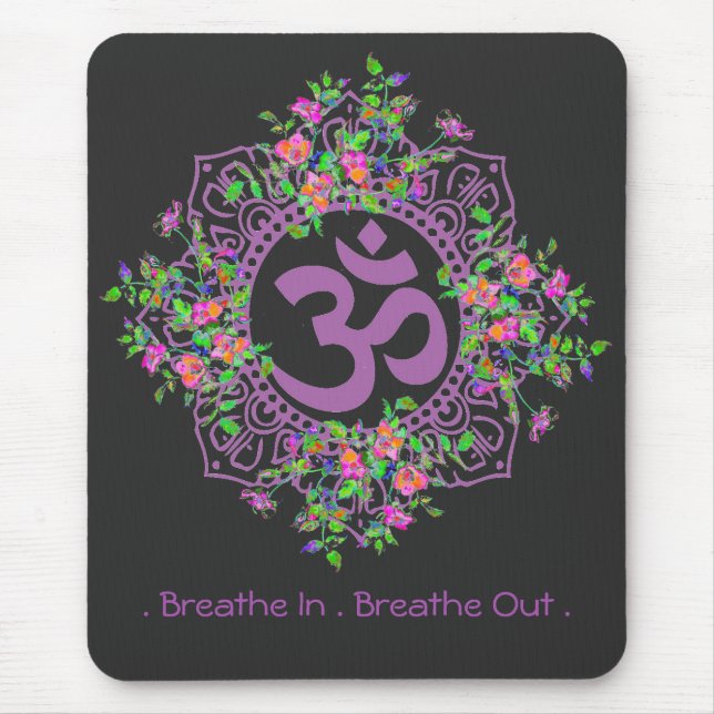 Mousepad Respire - Respire, zen, espiritual (Frente)