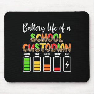 Mousepad Responsável pela custódia do zelador da escola de