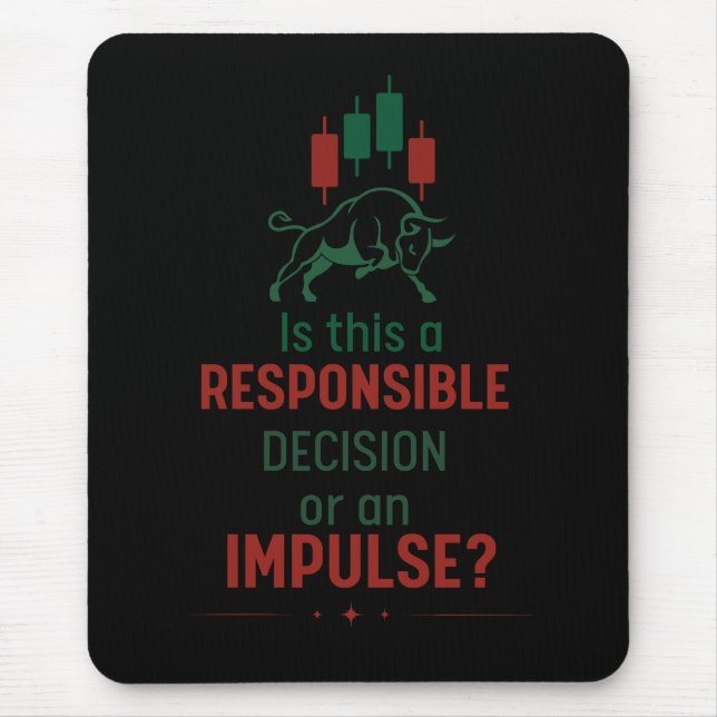 Mousepad Responsible Decision – Trading Discipline (Frente)