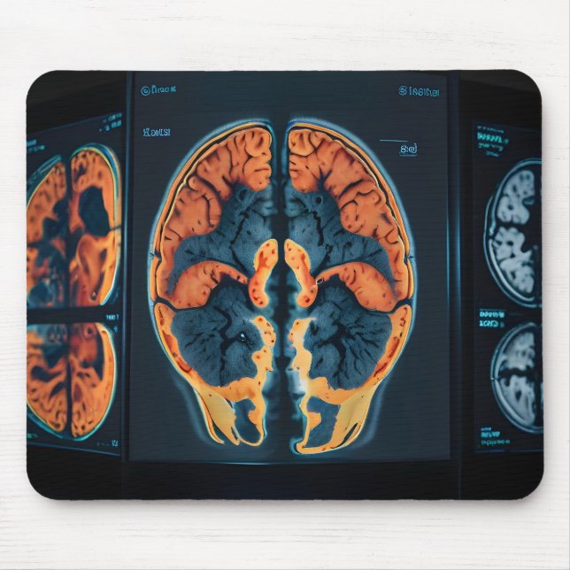 Mousepad ressonância magnética do cérebro (Frente)