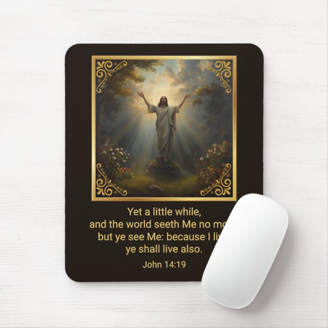 Mousepad Ressurreição Páscoa Religiosa (Com mouse)