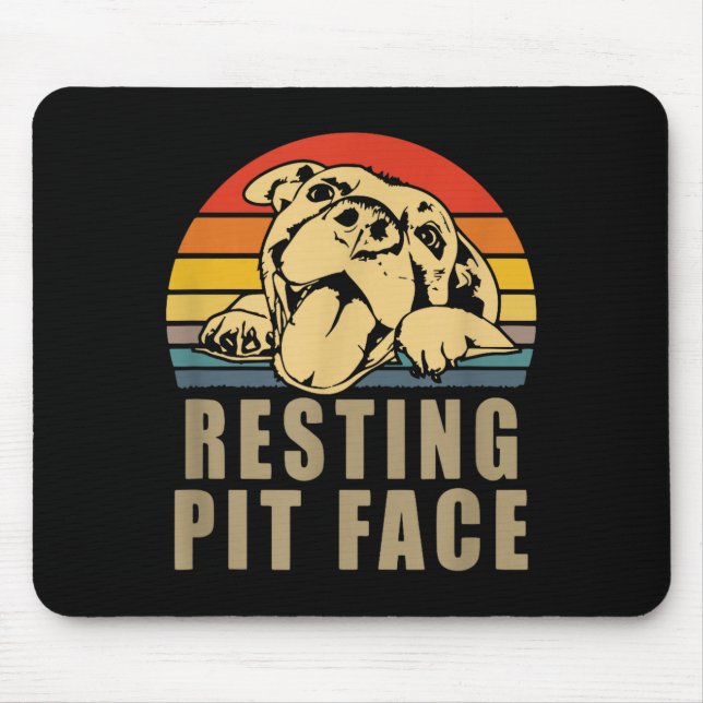 Mousepad Resting T Face - Tbull Lovers Gift For Men And Wom (Frente)
