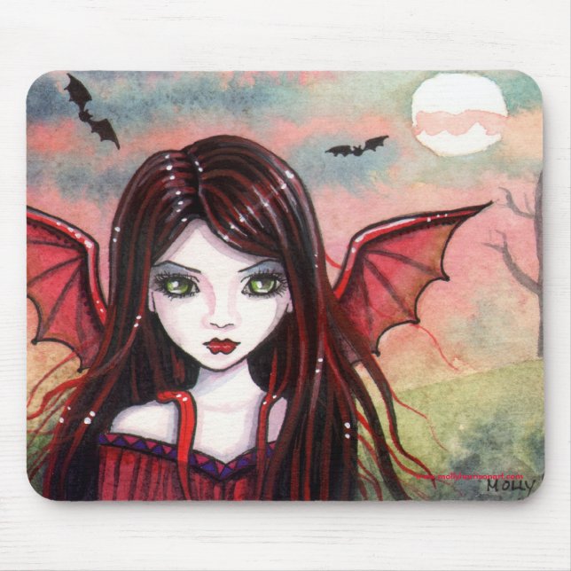 Mousepad Restless Dusk Vampire por Molly Harrison (Frente)