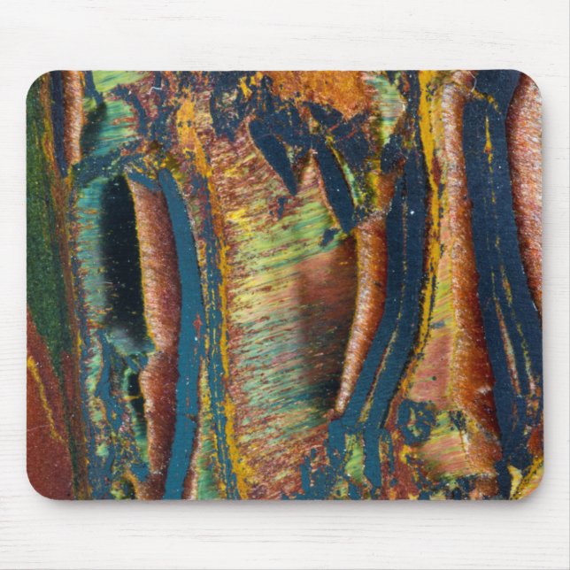 Mousepad Resumo colorido de um olho de tigre (Frente)