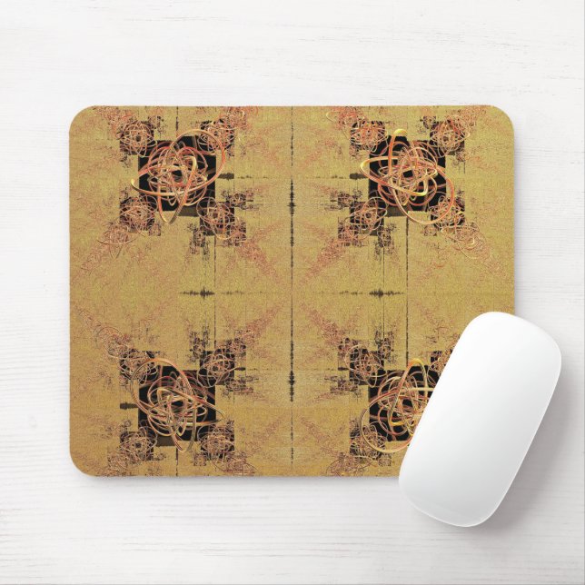 Mousepad Retângulo de ouro (Com mouse)