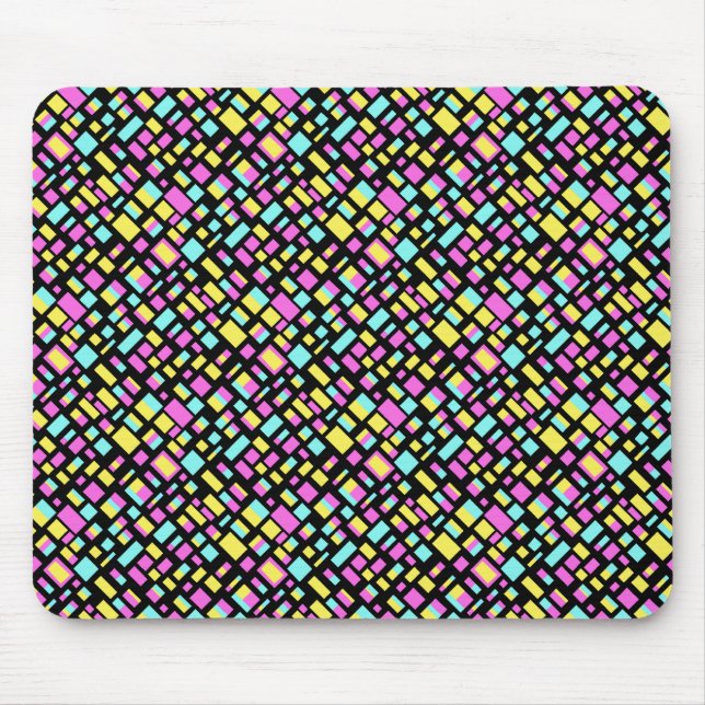 Mousepad Retângulos abstrato (Frente)