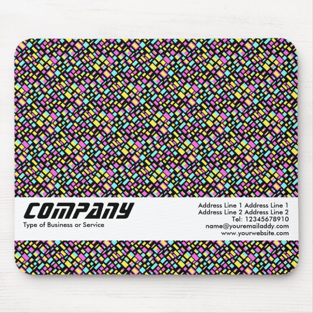 Mousepad Retângulos de Cor, Negócios (Frente)