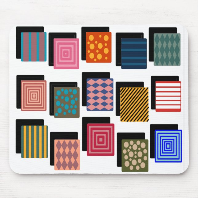 Mousepad Retângulos e Sombras (Frente)