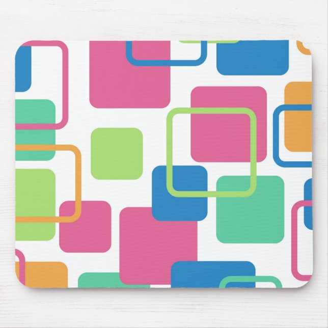 Mousepad Retângulos modernos 7 de Eames (Frente)