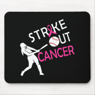 Mousepad Retirar o Cancer de Mama Baseball Combater a Consc
