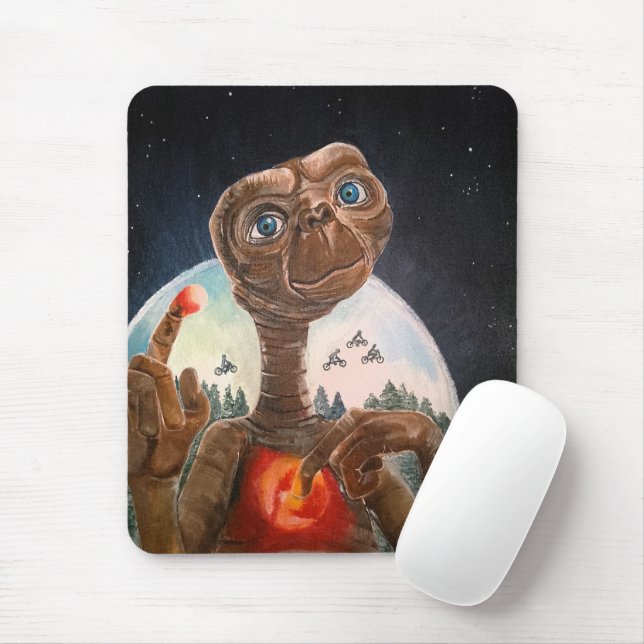 Mousepad Retrato Alien de Alfred Fox (Com mouse)
