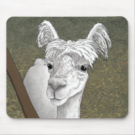 Mousepad Retrato Alpaca 2