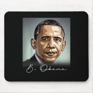 Mousepad Retrato Barack Obama Presidente Patriótico