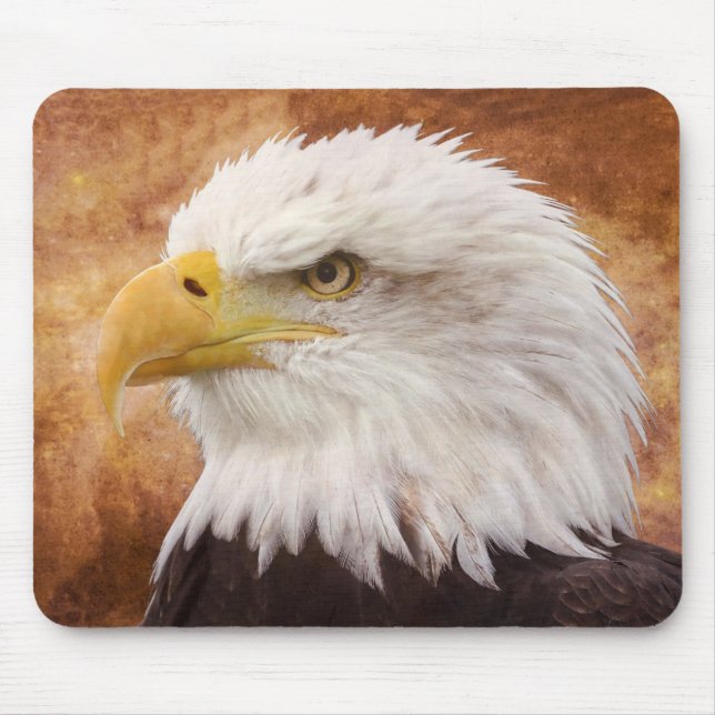 Mousepad Retrato da águia-calva (Frente)