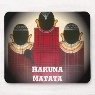 Mousepad Retrato da família Maasai verificado