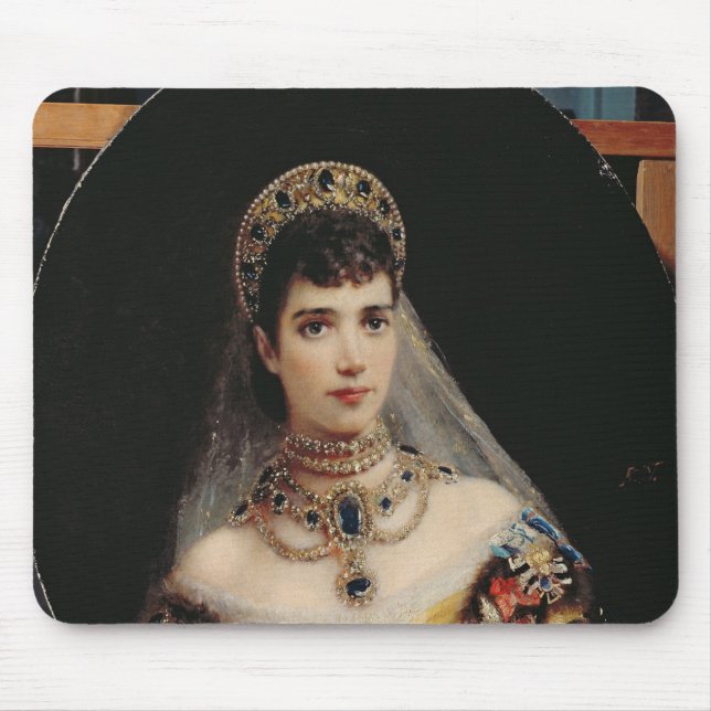 Mousepad Retrato da imperatriz Maria Fyodorovna (Frente)