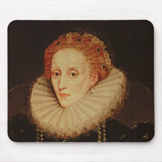 Mousepad Retrato da rainha Elizabeth mim (Frente)