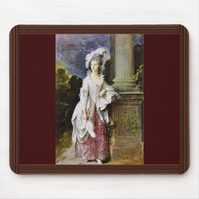 Mousepad Retrato da Sra. Thomas Graham Thomas Gainsboro (Frente)