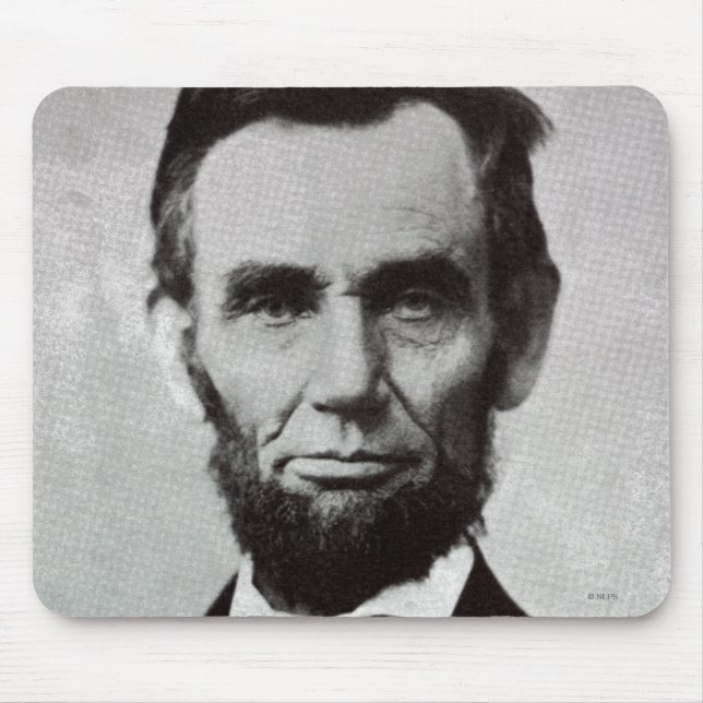 Mousepad Retrato de Abe Lincoln 2 (Frente)