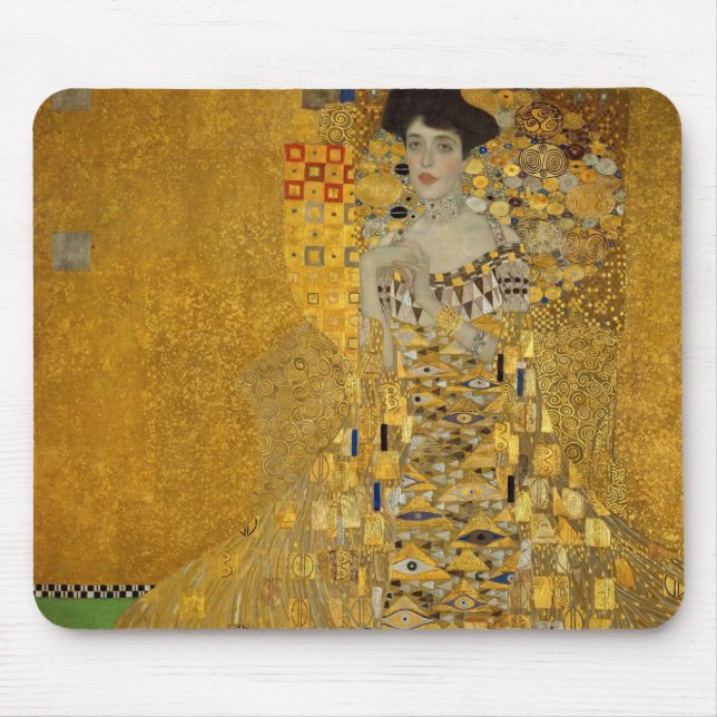 Mousepad Retrato de Adele Bloch-Bauer I por Gustav Klimt (Frente)