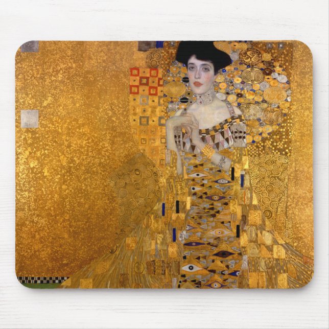 Mousepad Retrato de Adele Bloch-Bauer I por Gustav Klimt (Frente)