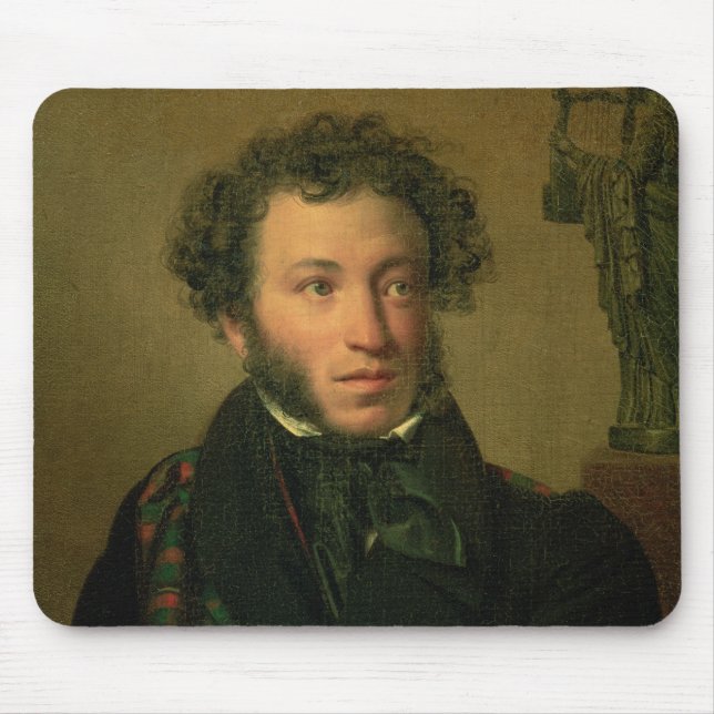 Mousepad Retrato de Alexander Pushkin, 1827 (Frente)