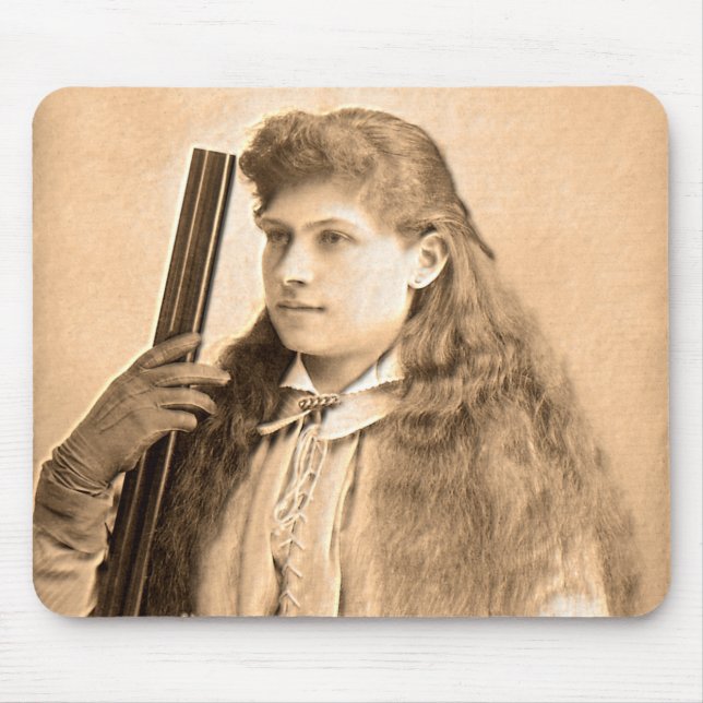 Mousepad Retrato de Annie Oakley (Frente)