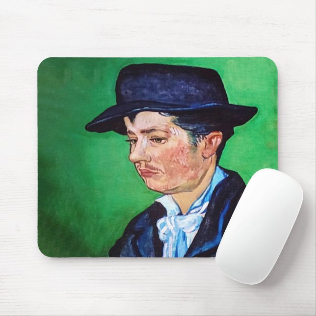 Mousepad Retrato de Armand Roulin por Van Gogh (Com mouse)