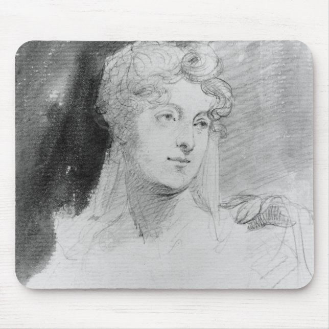 Mousepad Retrato de Augusta Leigh (Frente)