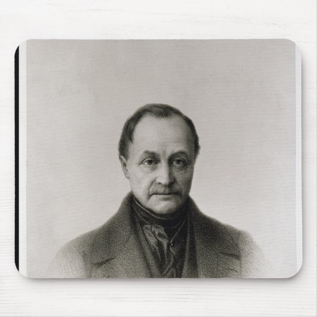 Mousepad Retrato de Auguste Comte, filósofo francês (Frente)