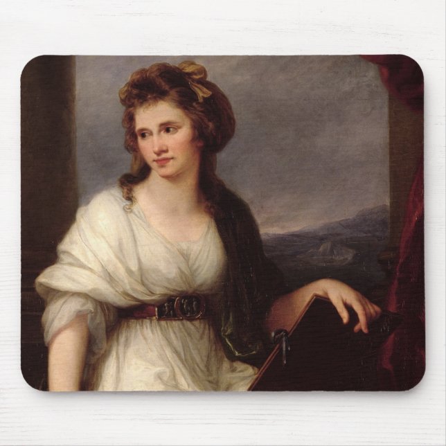 Mousepad Retrato de auto, 1787 (óleo em canvas) (Frente)
