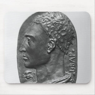 Mousepad Retrato de auto do medalhão