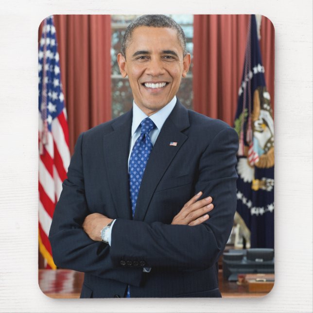 Mousepad Retrato de Barack Obama (Frente)