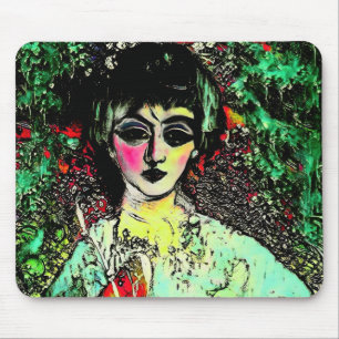 Mousepad Retrato de Beleza Gótica
