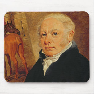 Mousepad Retrato de Ben Marshall (1767-1835) (óleo no canv