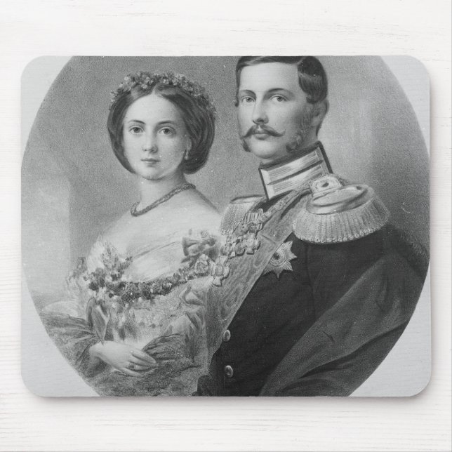 Mousepad Retrato de casamento de suas altezas reais (Frente)