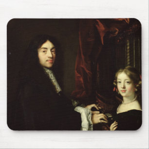 Mousepad Retrato de Charles Couperin e filha