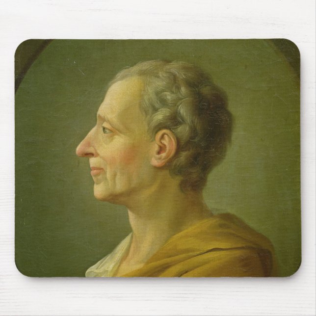 Mousepad Retrato de Charles de Montesquieu (Frente)
