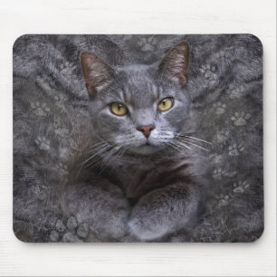 Mousepad Retrato de Cinza