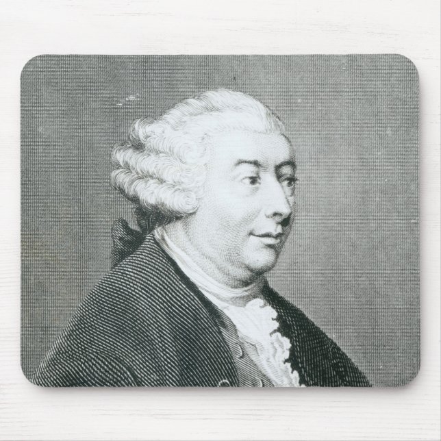 Mousepad Retrato de David Hume (Frente)