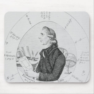 Mousepad Retrato de Ebenezer Sibly cercado