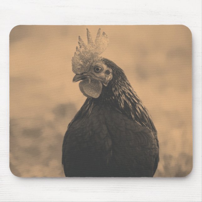 Mousepad Retrato de galo (Frente)