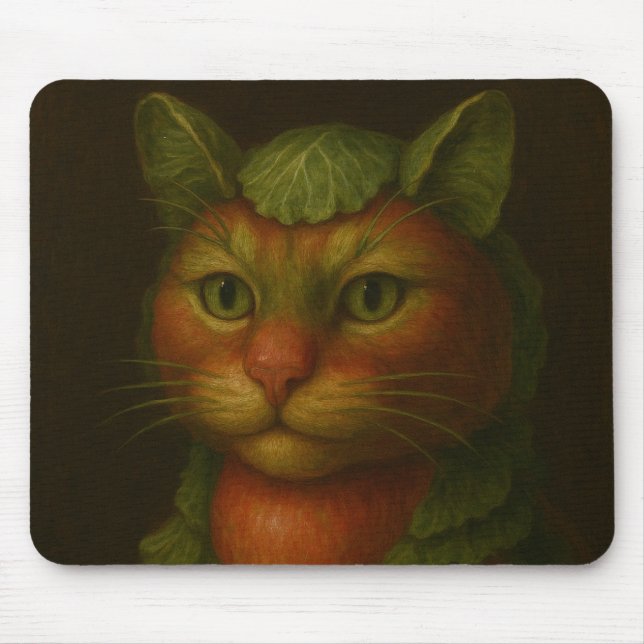Mousepad Retrato de Gato Renascentista (Frente)
