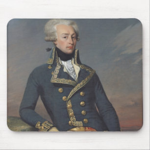 Mousepad Retrato de Gilbert Motier como um tenente