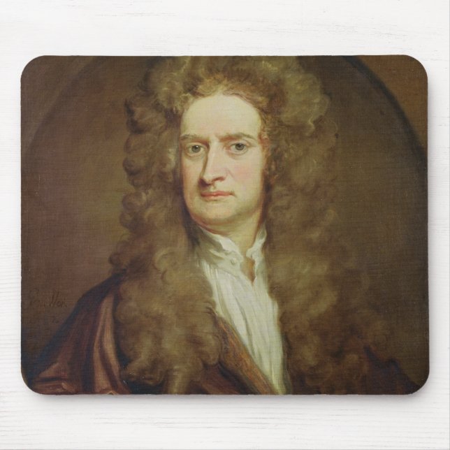 Mousepad Retrato de Isaac Newton 1702 (Frente)