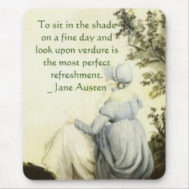 Mousepad Retrato de Jane Austen +citação