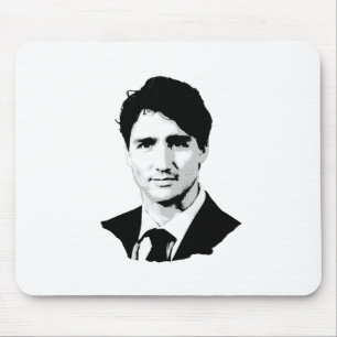 Mousepad Retrato de Justin Trudeau