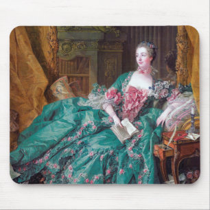 Mousepad Retrato de Madame Pompadour, Boucher