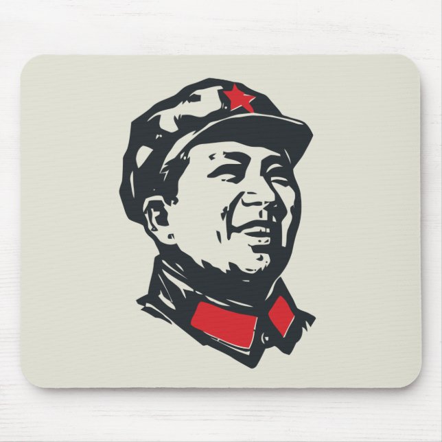 Mousepad Retrato de Mao do presidente (Frente)