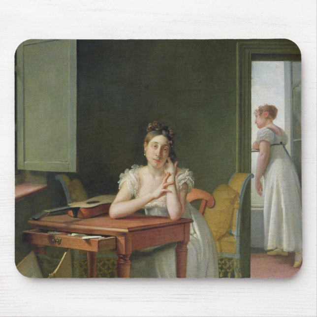 Mousepad Retrato de Marceline Desbordes-Valmore (Frente)